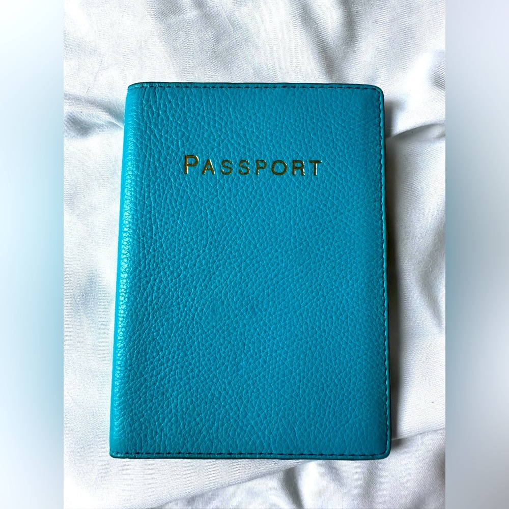 J.Crew Passport Cover Turqoise